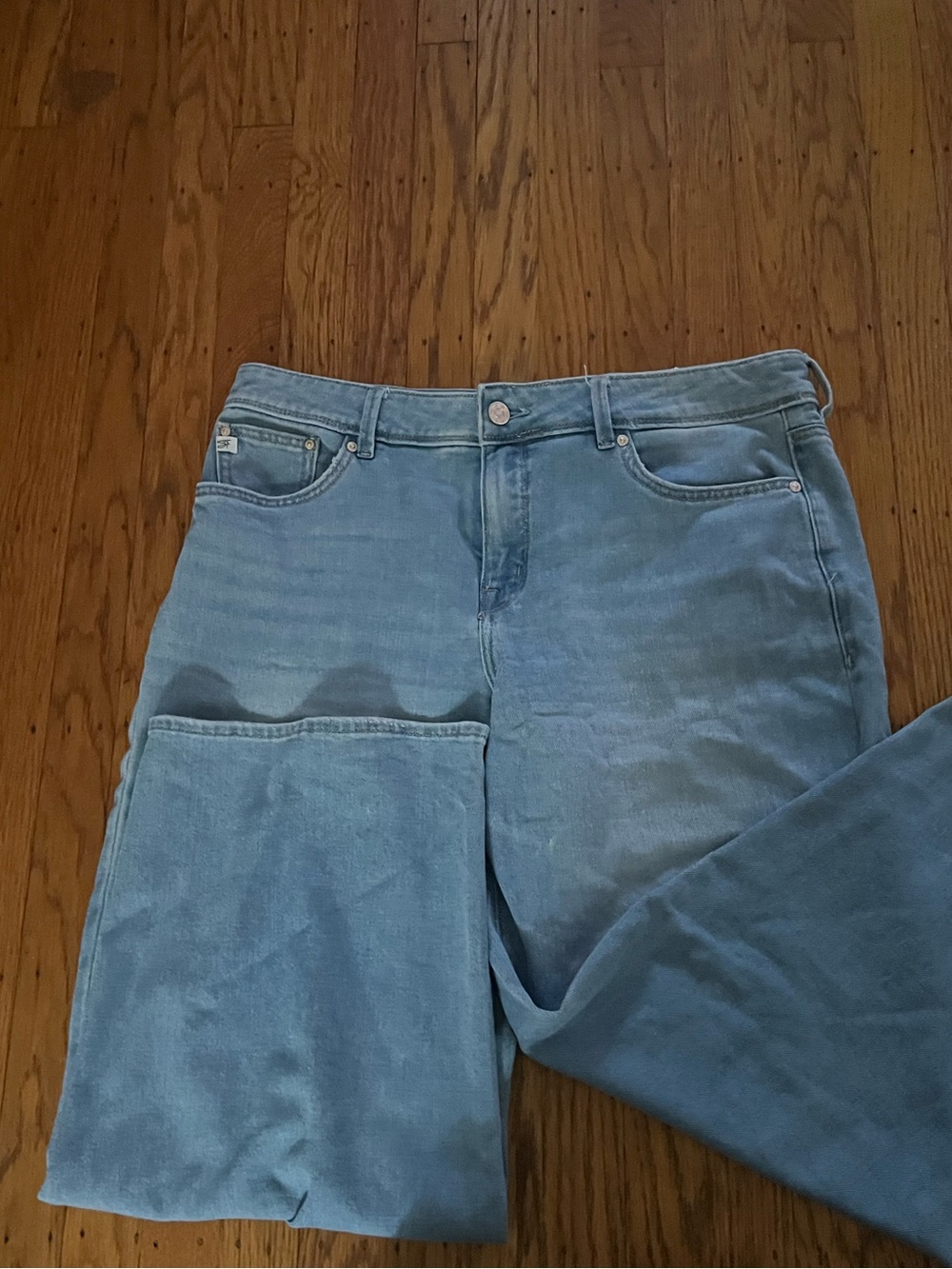 Seven7 Light Blue Wide Leg Jeans - Flare Style
